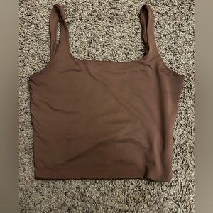 brown tank/crop top size M